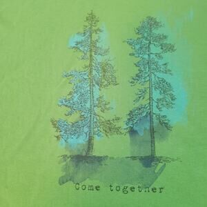 Life Is Good Shirt Womens XL Green Come Together Tree Crusher Graphic Tee New